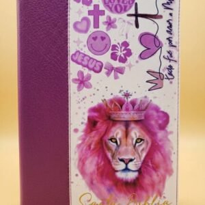 Biblia NTV con cremallera diseño león cristiana portátil fácil de transportar